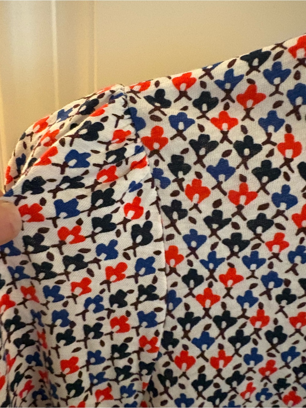 Boden Patterned Button-Front Blouse - Picture 7 of 16